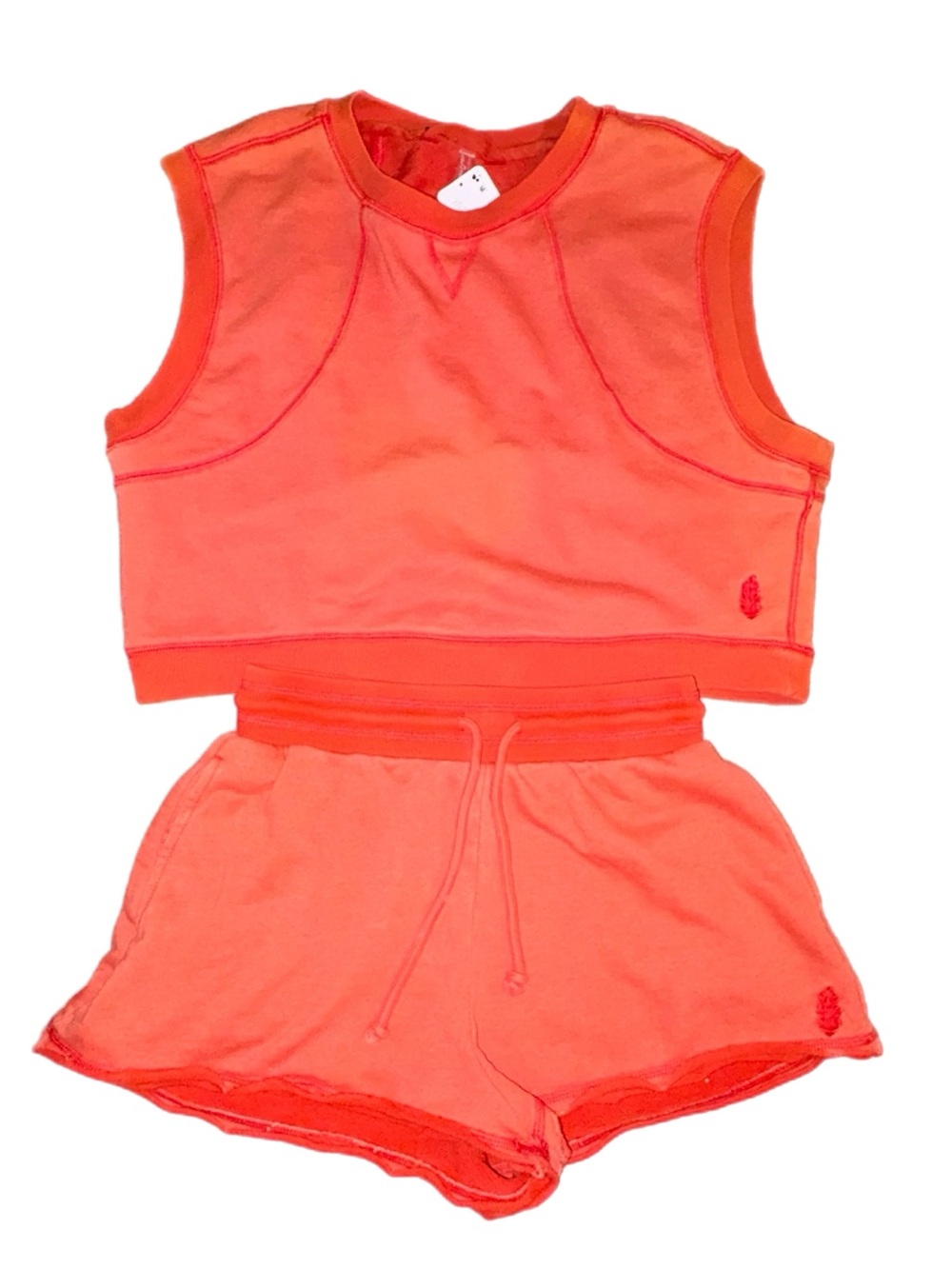 Free People Movement Time After Time Set Orange Flame Small New With Tags - Picture 7 of 10